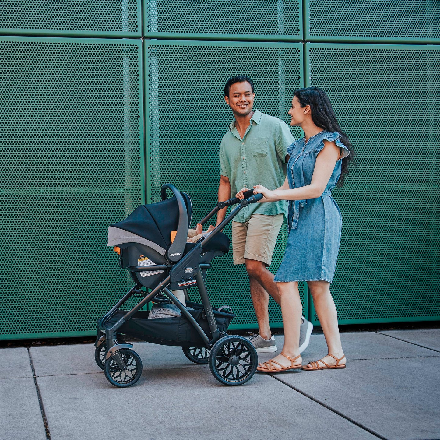 Modular Travel System Stroller with Infant Car Seat & Convertible Design